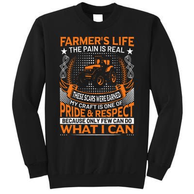 Funny Farmer’s Life Tractors Planting Crops Men Women Sweatshirt