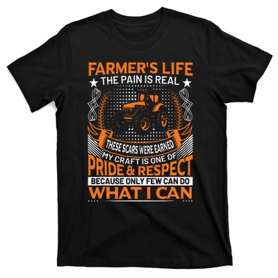 Funny Farmer’s Life Tractors Planting Crops Men Women T-Shirt