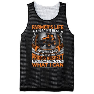 Funny Farmer’s Life Tractors Planting Crops Men Women Mesh Reversible Basketball Jersey Tank