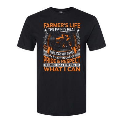 Funny Farmer’s Life Tractors Planting Crops Men Women Softstyle® CVC T-Shirt