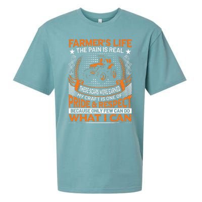 Funny Farmer’s Life Tractors Planting Crops Men Women Sueded Cloud Jersey T-Shirt