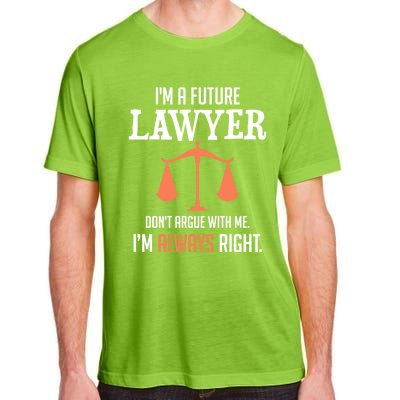 Funny Future Lawyer Law School Student Gift Adult ChromaSoft Performance T-Shirt