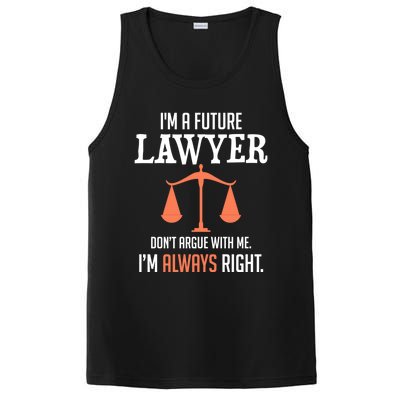 Funny Future Lawyer Law School Student Gift PosiCharge Competitor Tank