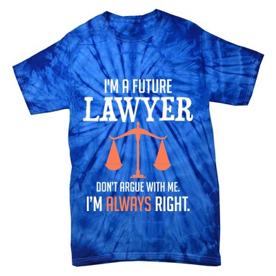 Funny Future Lawyer Law School Student Gift Tie-Dye T-Shirt