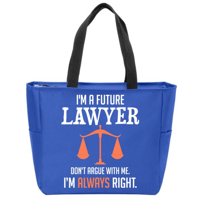 Funny Future Lawyer Law School Student Gift Zip Tote Bag