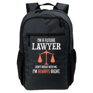 Funny Future Lawyer Law School Student Gift Daily Commute Backpack