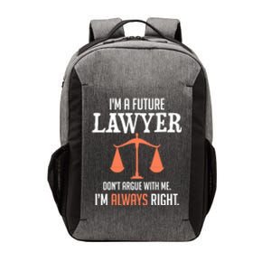 Funny Future Lawyer Law School Student Gift Vector Backpack