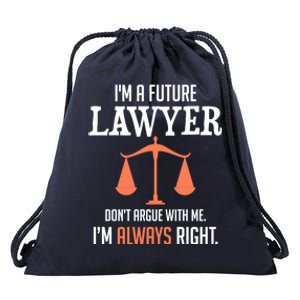 Funny Future Lawyer Law School Student Gift Drawstring Bag