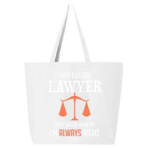 Funny Future Lawyer Law School Student Gift 25L Jumbo Tote