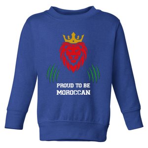 Funny Football Lover Moroccan Lion Fans Football And Soccer Funny Gift Toddler Sweatshirt