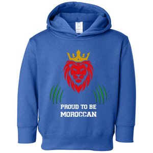 Funny Football Lover Moroccan Lion Fans Football And Soccer Funny Gift Toddler Hoodie