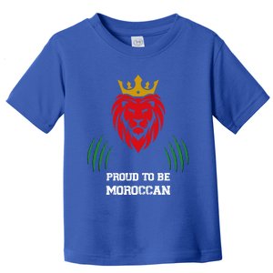 Funny Football Lover Moroccan Lion Fans Football And Soccer Funny Gift Toddler T-Shirt