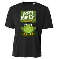 Funny Frog Lover Hoppy Leap Day February 29 Gift Cooling Performance Crew T-Shirt