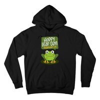 Funny Frog Lover Hoppy Leap Day February 29 Gift Hoodie