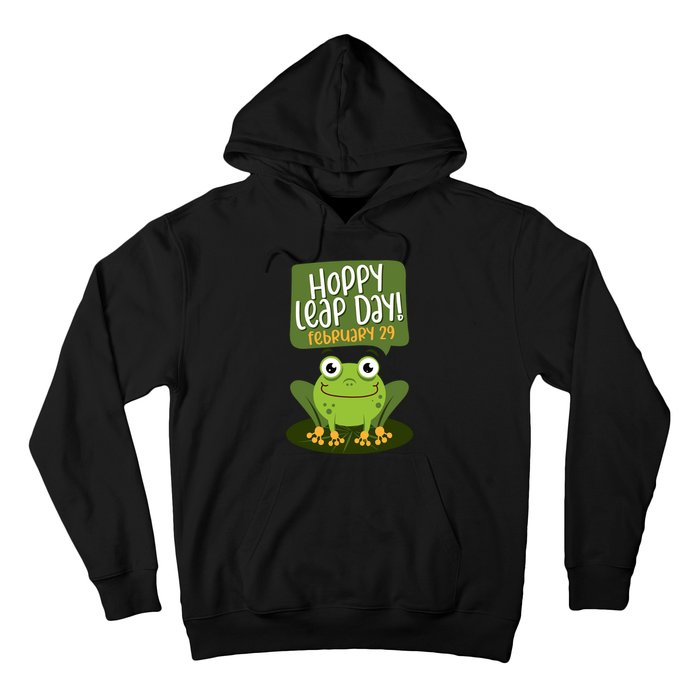 Funny Frog Lover Hoppy Leap Day February 29 Gift Hoodie