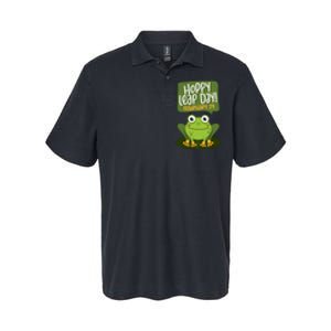 Funny Frog Lover Hoppy Leap Day February 29 Gift Softstyle Adult Sport Polo