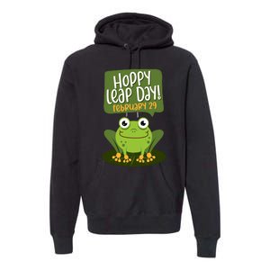 Funny Frog Lover Hoppy Leap Day February 29 Gift Premium Hoodie