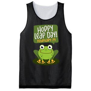 Funny Frog Lover Hoppy Leap Day February 29 Gift Mesh Reversible Basketball Jersey Tank