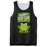 Funny Frog Lover Hoppy Leap Day February 29 Gift Mesh Reversible Basketball Jersey Tank