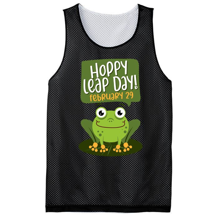 Funny Frog Lover Hoppy Leap Day February 29 Gift Mesh Reversible Basketball Jersey Tank