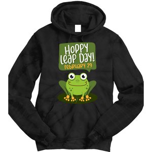 Funny Frog Lover Hoppy Leap Day February 29 Gift Tie Dye Hoodie