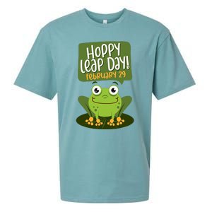 Funny Frog Lover Hoppy Leap Day February 29 Gift Sueded Cloud Jersey T-Shirt