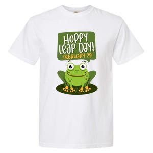 Funny Frog Lover Hoppy Leap Day February 29 Gift Garment-Dyed Heavyweight T-Shirt