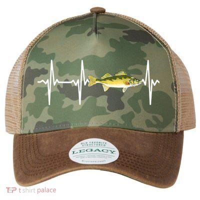 Fish Fishing Lovers Walleye Heartbeat For Freshwater Gift Legacy Tie Dye Trucker Hat
