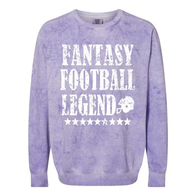 Fantasy Football Legend funny saying 's Colorblast Crewneck Sweatshirt