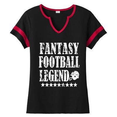 Fantasy Football Legend funny saying 's Ladies Halftime Notch Neck Tee