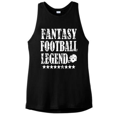 Fantasy Football Legend funny saying 's Ladies PosiCharge Tri-Blend Wicking Tank