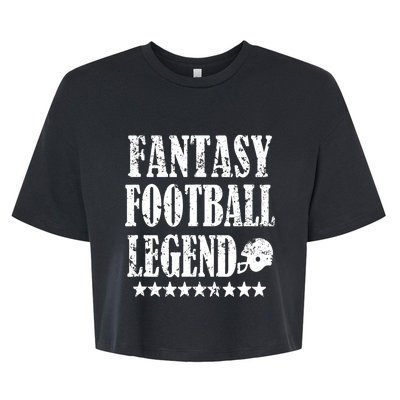 Fantasy Football Legend funny saying 's Bella+Canvas Jersey Crop Tee