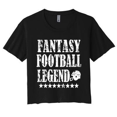 Fantasy Football Legend funny saying 's Women's Crop Top Tee