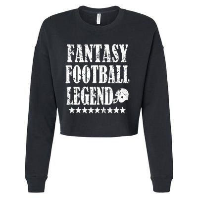 Fantasy Football Legend funny saying 's Cropped Pullover Crew