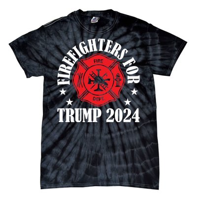 Firefighters For Leadership 2024 Emblem Tie-Dye T-Shirt