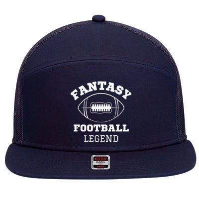 Fantasy Football Legend, Funny Fantasy Football, Fantasy Football Guru 7 Panel Mesh Trucker Snapback Hat