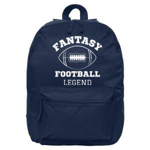 Fantasy Football Legend, Funny Fantasy Football, Fantasy Football Guru 16 in Basic Backpack