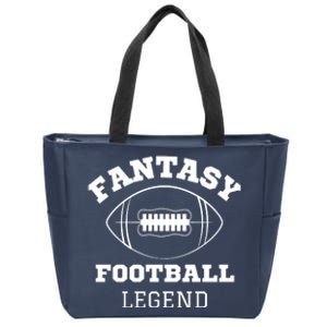 Fantasy Football Legend, Funny Fantasy Football, Fantasy Football Guru Zip Tote Bag