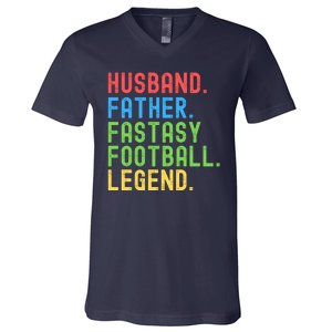 Fantasy Football Legend, Funny Fantasy Football, Fantasy Football Champ V-Neck T-Shirt