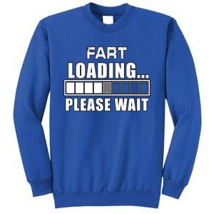 Funny Fart Loading Please Wait Fathers Day Dad Joke Gift Tall Sweatshirt