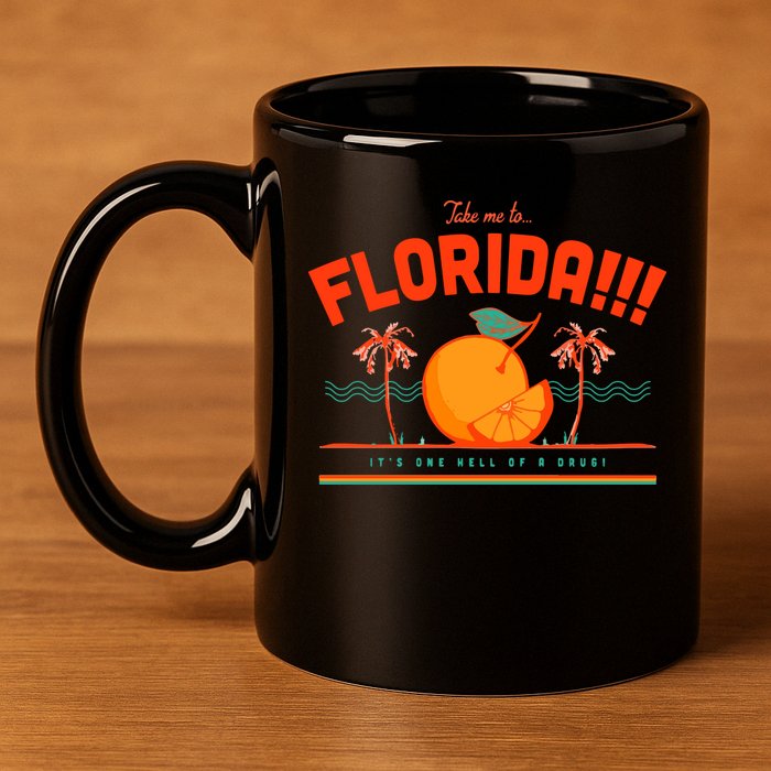 Florida!! 11oz C Handle Ceramic Mug
