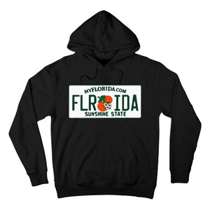 Florida Fl License Plate Classic Hoodie