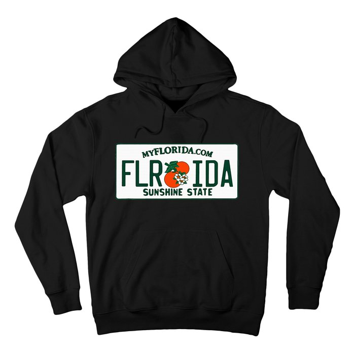 Florida Fl License Plate Classic Hoodie