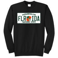 Florida Fl License Plate Classic Sweatshirt