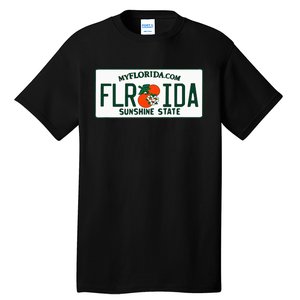 Florida Fl License Plate Classic Tall T-Shirt