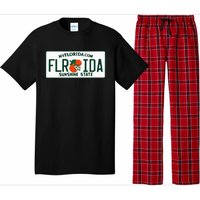 Florida Fl License Plate Classic Pajama Set