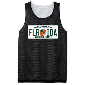 Florida Fl License Plate Classic Mesh Reversible Basketball Jersey Tank