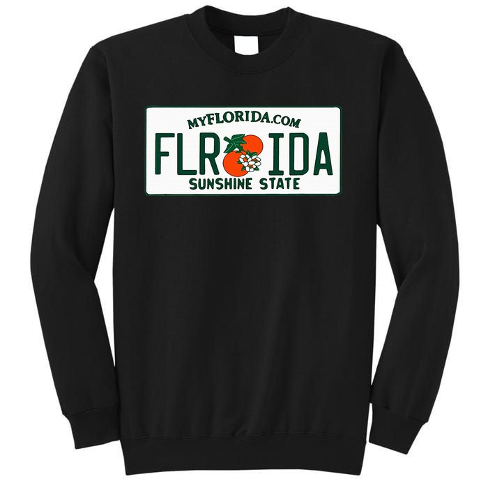 Florida Fl License Plate Classic Tall Sweatshirt