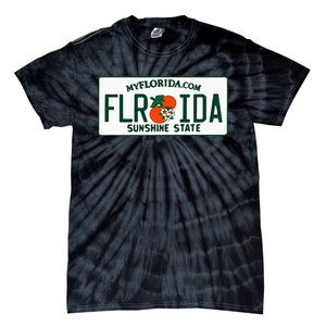 Florida Fl License Plate Classic Tie-Dye T-Shirt