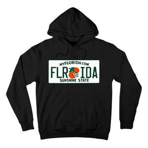 Florida Fl License Plate Classic Tall Hoodie